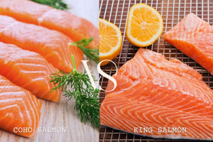 coho salmon vs king salmon cover image