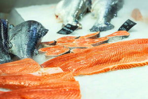 slices of wild caught fish
